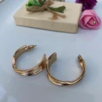 گوشواره دایره پهن گولد - Image 3