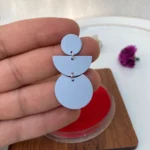 گوشواره مینیمال طرح آدم برفی - Image 3