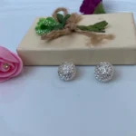 گوشواره نگین دار دایره ای