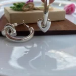 گوشواره دایره ای دل آویز - Image 3