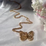 گردنبند طرح پروانه بزرگ - Image 4