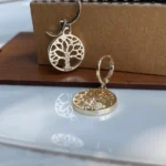 گوشواره طرح درخت  نگین دار - Image 2