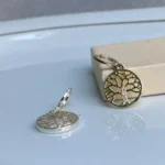 گوشواره طرح درخت نگین دار