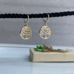 گوشواره طرح درخت  نگین دار - Image 4