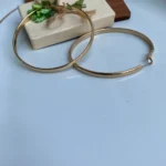 گوشواره سایز بزرگ طلایی - Image 2
