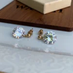 گوشواره جذاب طرح الماس آویزان - Image 3