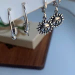 پک دوتایی گوشواره نقره ای کد101 - Image 2