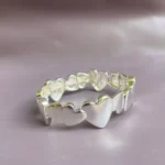 دستبند نقره‌ای دخترانه طرح قلب لوکس - Image 2