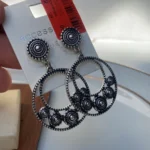 گوشواره نقره‌ای ماندالا برند Accessories - Image 3