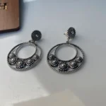 گوشواره نقره‌ای ماندالا برند Accessories - Image 4
