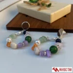 گوشواره سنگی رنگی بوهو برند SIX - Image 2