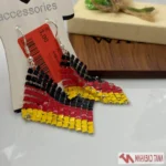 گوشواره آویز پرچمی رنگی برند Accessories - Image 4