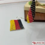 گوشواره آویز پرچمی رنگی برند Accessories - Image 2