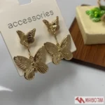 گوشواره آویز پروانه‌ای طلایی برند Accessories - Image 2