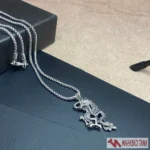 گردنبند مردانه طرح اژدها نقره‌ای - Image 2