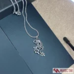 گردنبند مردانه طرح اژدها نقره‌ای - Image 4