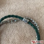 دستبند مردانه چرمی و زنجیری ترکیبی برند SIX - Image 4