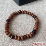 پک دستبند مردانه ترکیبی مهره‌ای و چرمی - Image 3