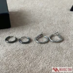 پک گوشواره حلقه‌ای ساده مردانه - Image 2