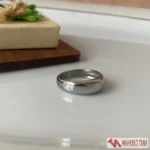 انگشتر ساده استیل براق