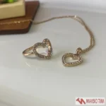ست گردنبند و انگشتر قلبی زنانه - Image 3